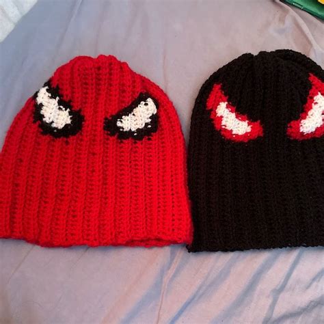 Spiderman Crochet Beanies 2 Patterns Etsy