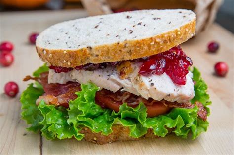 Roast Turkey Club Sandwich With Cranberry Sauce Recipe On Closet Cooking
