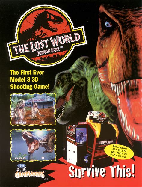 The Lost World Jurassic Park Arcade Game Park Pedia Jurassic Park Dinosaurs Stephen