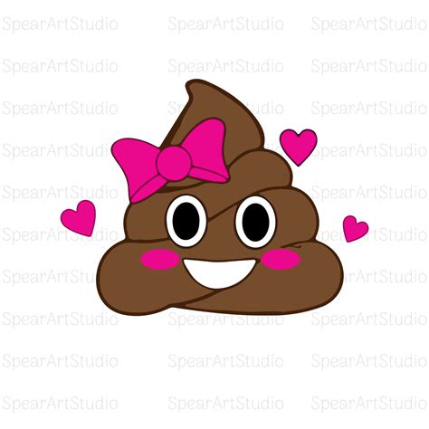 Poop Emoji Svg Png Pdf Poop Face Emoji Svg Poop Clipart Etsy México