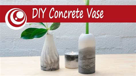 Diy Concrete Vase Youtube