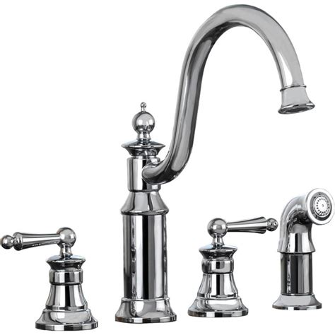 Spot resist stainless finish resists fingerprints and water spots for a cleaner looking kitchen Moen S712 Waterhill Two-Handle High Arc Kitchen Faucet ...