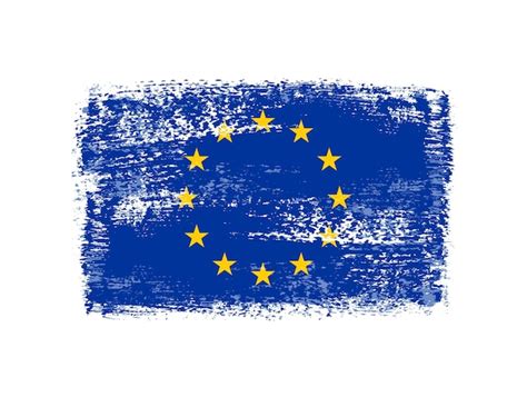 Premium Vector Grunge Flag Of European Union