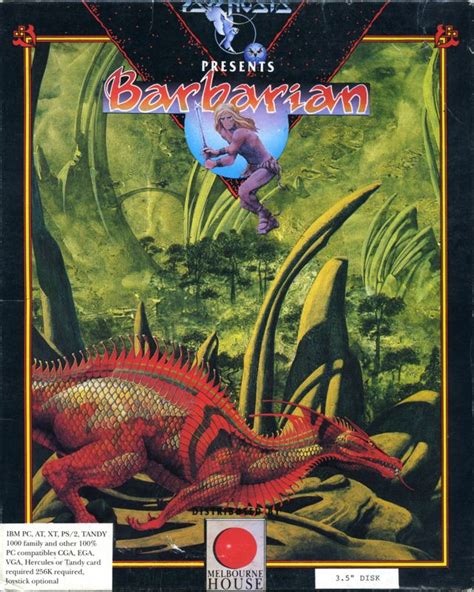 Barbarian 1989 Dos Box Cover Art Mobygames