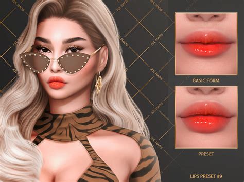 Julhaos Cosmetics Lips Preset 9 The Sims 4 Catalog