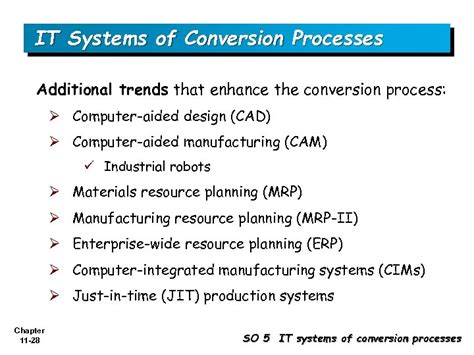 Chapter 11 1 Conversion Processes And Controls