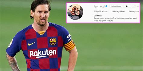 Lionel Messi Sigue A Un Solo Jugador Mexicano En Instagram ¿quién Es