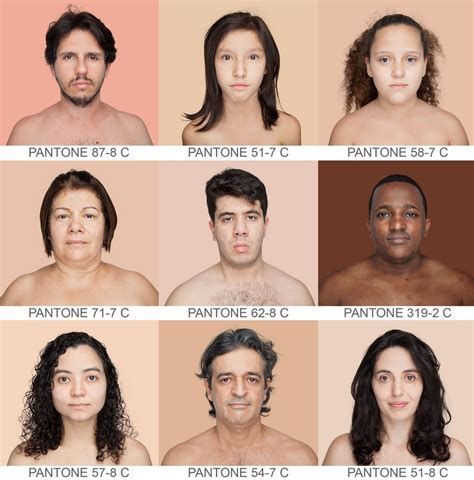 The Human Pantone Project Will Make You Smile Human Skin Color Human Skin Color