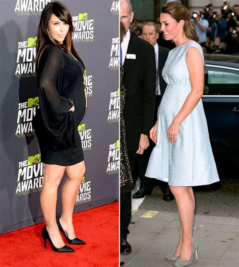 kim kardashian vs kate middleton kate middleton vs kim kardashian their pregnancies