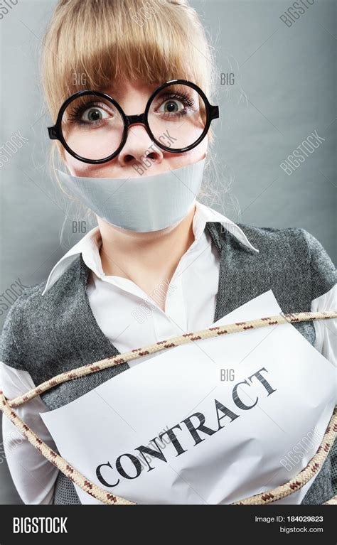 Afraid Businesswoman Image And Photo Free Trial Bigstock
