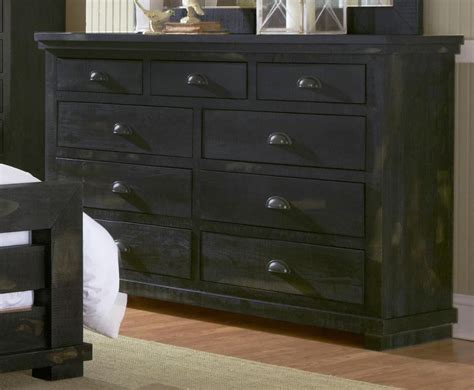 The rustic styling reminiscent of yesteryear is brought to life with the vienna king size bedroom set in barnwood by vintage furniture. Willow Distressed Black Upholstered Bedroom Set, P612-34 ...