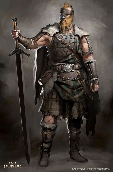 Artstation For Honor Highlander Character Concept Guillaume Menuel
