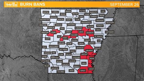 List Of Arkansas Counties With Burn Bans In Effect