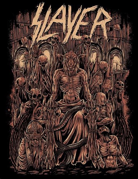 Slayer On Behance Rock Band Posters Heavy Metal Art Metal Posters Art
