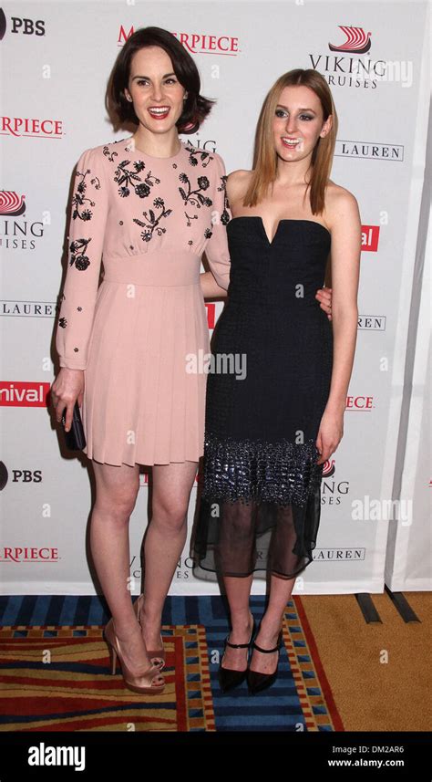 Laura Carmichael Michelle Dockery Michelle Hi Res Stock Photography And