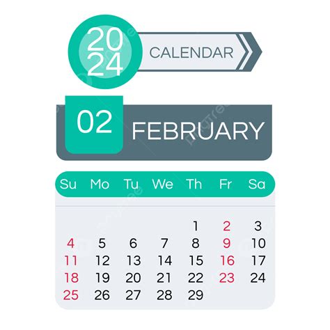 Mes Calendario Febrero Simple Azul Y Blanco Png Mes