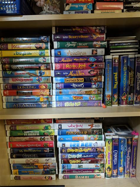 Lot Of 63 Walt Disney Classic VHS Tapes Pre Owned Capacite In