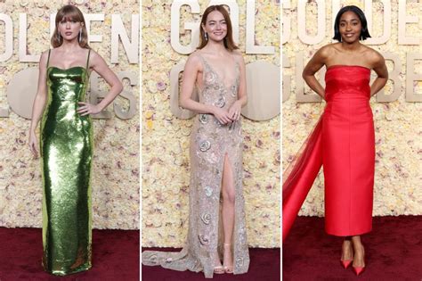 The Best Dressed Celebrities At The 2024 Golden Globes Taylor Swift Emma Stone More