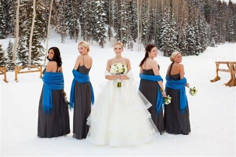 Famousipod Berbagi Informasi Tentang Pertanian Winter Wonderland Wedding Bridesmaids Blue