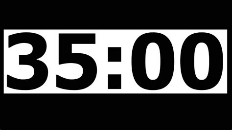 35 Minute Countdown Timer With Alarm Youtube