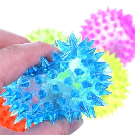 Colorful Flashing Squeeze Spike Light Up Toy Ball Bouncing Ball China