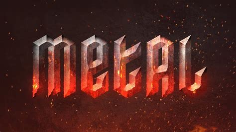 How to Create a MOLTEN METAL Text Effect in Photoshop أرض الفوتوشوب