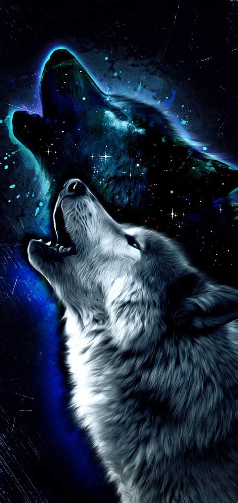 Wolf digital wallpaper, quote, animal, domestic animals, mammal. Fury Anime Galaxy Wolf Wallpapers on WallpaperDog