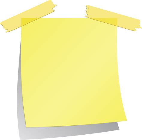 Sticky Note PNG Transparent Image Download Size X Px