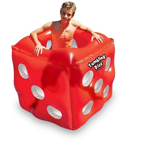 49 Water Sports Inflatable Tumbling Dice 1 Person Swimming Pool Cube