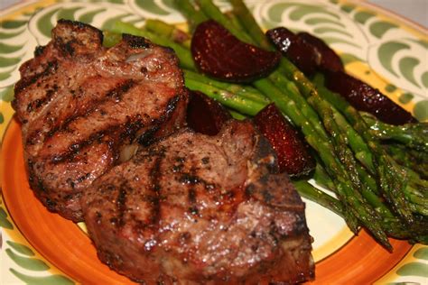 When buying lamb chops at the supermarket, colombe advises selecting lamb loin chops since they are more lean and tender than lamb rib chops. COOK WITH SUSAN: Grilled Lamb Chops with Oven Roasted Asparagus and Fresh Beets