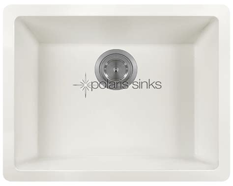 Polaris White Single Bowl Trugranite Sink