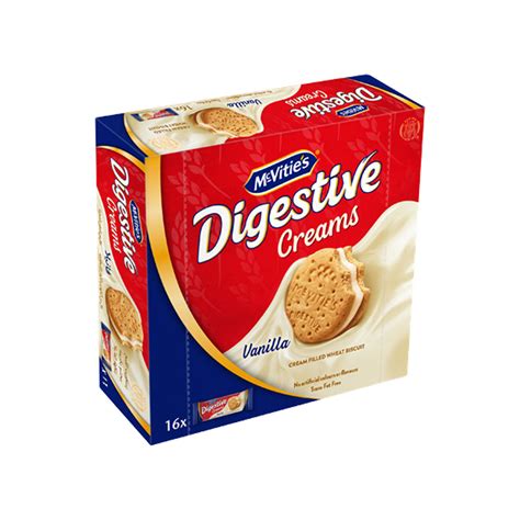 Mcvities Digestive Creams Vanilla Filled Wheat Biscuit 40g Online At Best Price Cream Filled