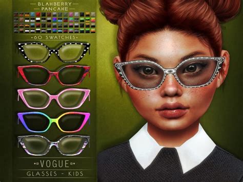 Blahberry Pancake Vogue Glasses Kids The Sims 4 Download