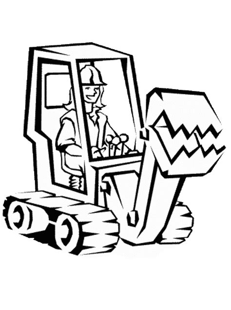 Download and print these construction equipment coloring pages for free. Kids-n-fun | Kleurplaat Machines Graafmachine