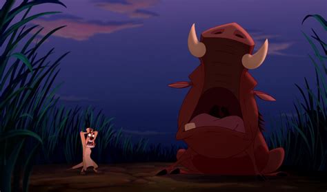 Image Timon And Pumbaa Screams Each Otherpng Heroes Wiki Fandom Powered By Wikia