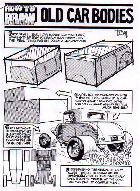 Trosley How To Draw Old Car Bodies Cool Car Drawings Cartoon Car