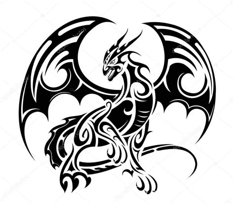 Dragon Tattoo Design — Stock Vector © Akvlv 141039628