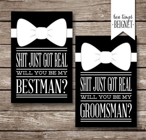Will You Be My Groomsman Groomsman Proposal Cards Funny Best Man Card Funny Groomsman Asking