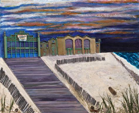 Check spelling or type a new query. Asbury Park Sunset Painting.. mixed media painting 37"x47 ...