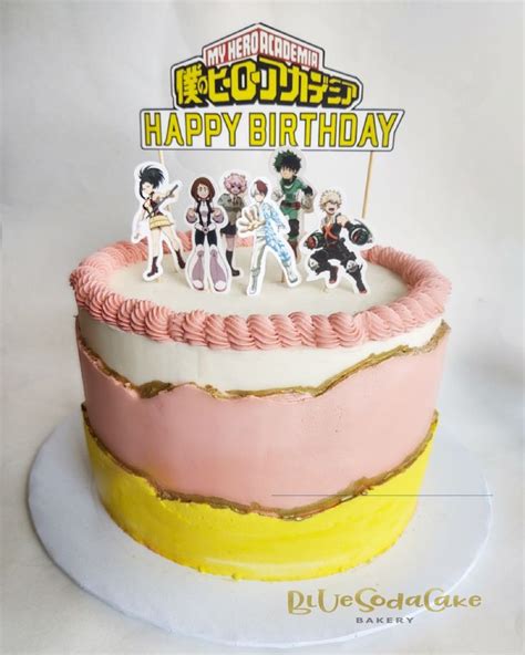 My Hero Academia Cake Bluesodacake In 2020 Anime Cake