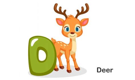 D For Deer Premium Vector Premium Vector Freepik Vector Background