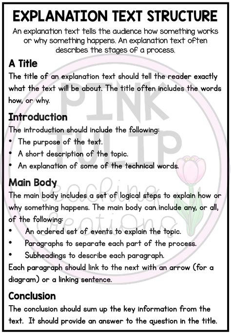Explanation Text Writing Worksheet Pack No Prep Lesson Ideas