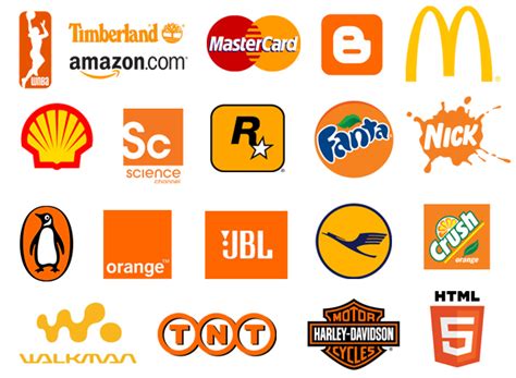 Top Famous Logos Designed In Orange Logo Branding Branding Design Logo Design Logo
