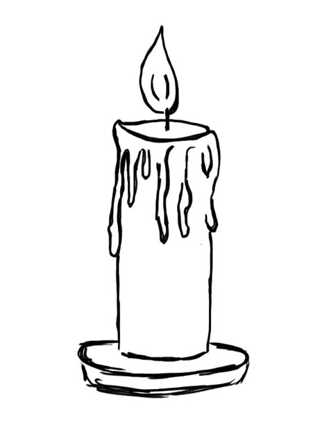 Light Candle Coloring Pages | Best Place to Color