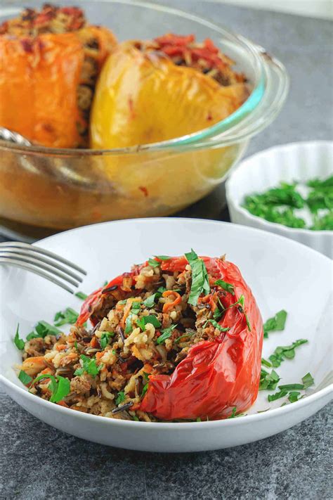 From snacks to sandwiches to cookies. Healthy Stuffed Cabbage Rolls And Peppers, Gluten And ...