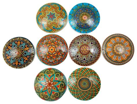 Looking for a good deal on cabinet pulls? Oriental Mandalas Oversized Cabinet Knobs, 8-Piece Set ...