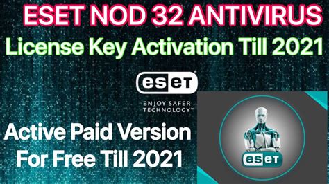 Eset Nod32 Antivirus License Key 2021 2022 Eset Internet Security