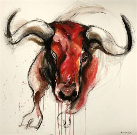 Bull Painting Bull Painting Bull Art Animal Art