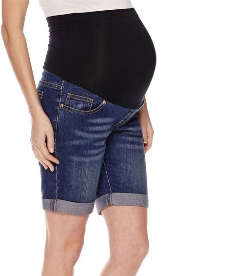 Asstd National Brand Maternity Overbelly Bermuda Shorts Plus