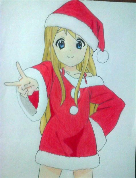 The kiddos will have a blast drawing it but even more fun adding colors and personalization to. Tsumugi Kotobuki Merry Christmas fan art draw by EvilCaio ...
